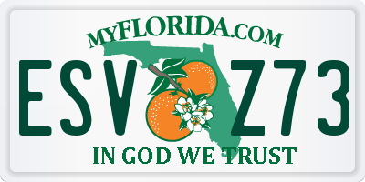 FL license plate ESVZ73