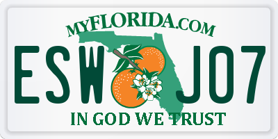 FL license plate ESWJ07