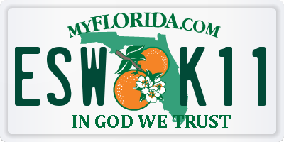FL license plate ESWK11