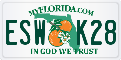 FL license plate ESWK28