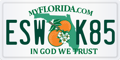 FL license plate ESWK85