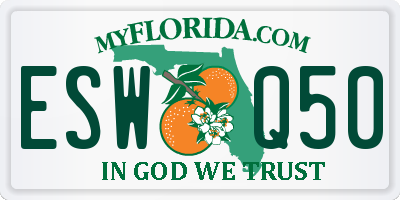 FL license plate ESWQ50