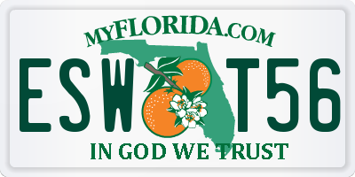 FL license plate ESWT56