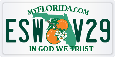 FL license plate ESWV29