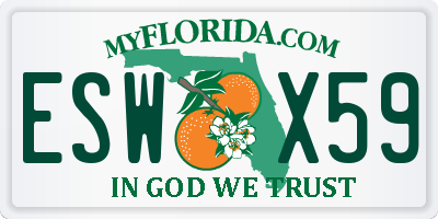 FL license plate ESWX59