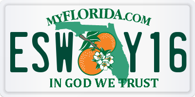 FL license plate ESWY16