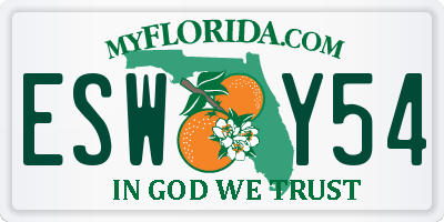 FL license plate ESWY54