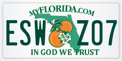 FL license plate ESWZ07