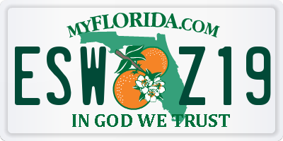 FL license plate ESWZ19