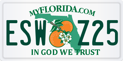 FL license plate ESWZ25