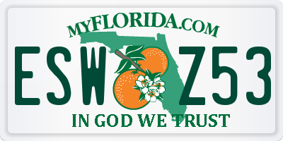 FL license plate ESWZ53