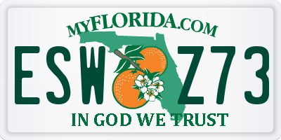 FL license plate ESWZ73