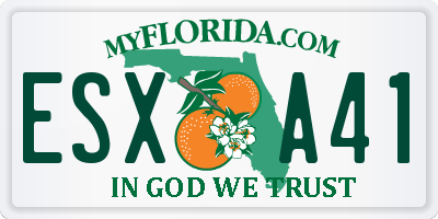 FL license plate ESXA41