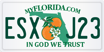 FL license plate ESXJ23