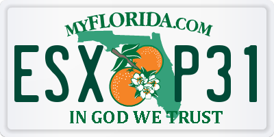 FL license plate ESXP31
