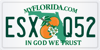 FL license plate ESXQ52