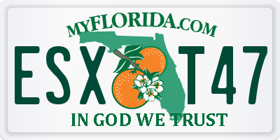 FL license plate ESXT47