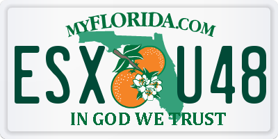 FL license plate ESXU48