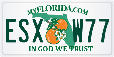 FL license plate ESXW77