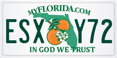FL license plate ESXY72