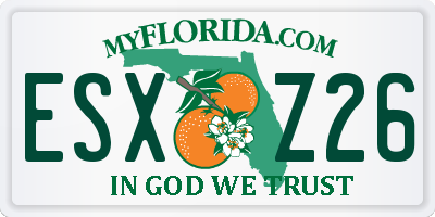 FL license plate ESXZ26