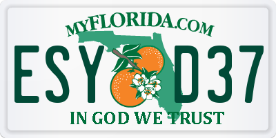 FL license plate ESYD37