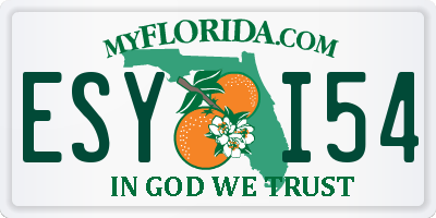 FL license plate ESYI54