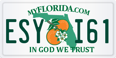 FL license plate ESYI61
