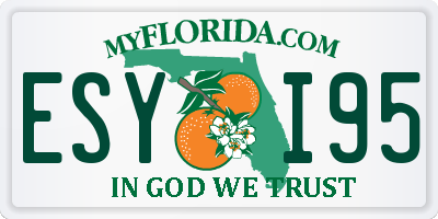 FL license plate ESYI95