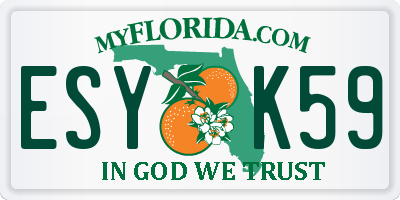 FL license plate ESYK59