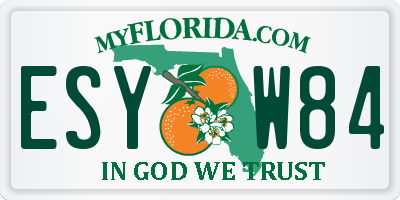 FL license plate ESYW84