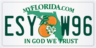 FL license plate ESYW96