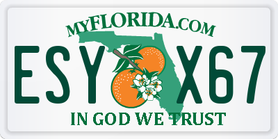 FL license plate ESYX67