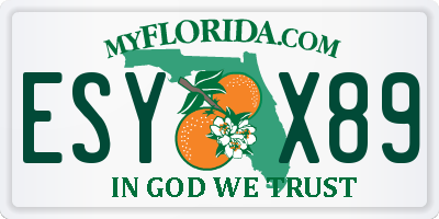 FL license plate ESYX89