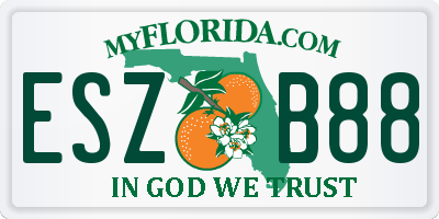 FL license plate ESZB88