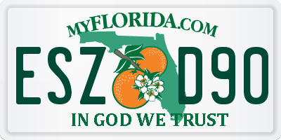 FL license plate ESZD90
