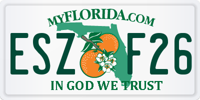 FL license plate ESZF26