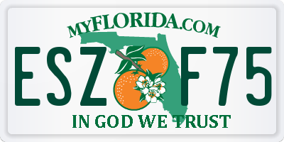 FL license plate ESZF75