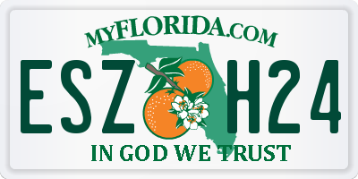 FL license plate ESZH24