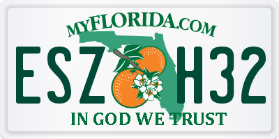 FL license plate ESZH32