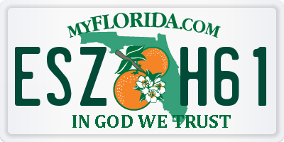 FL license plate ESZH61
