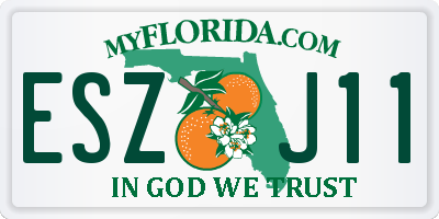 FL license plate ESZJ11