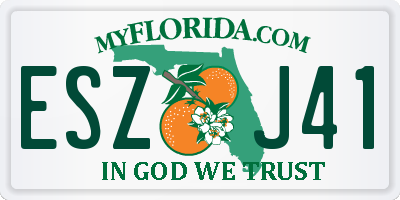 FL license plate ESZJ41