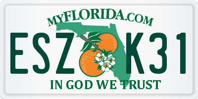 FL license plate ESZK31