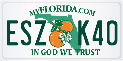 FL license plate ESZK40