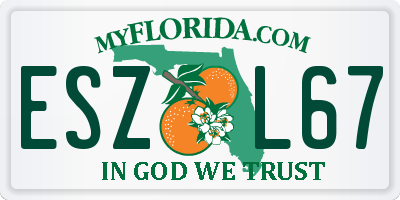 FL license plate ESZL67