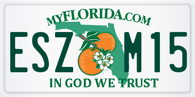 FL license plate ESZM15
