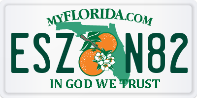FL license plate ESZN82
