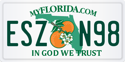 FL license plate ESZN98