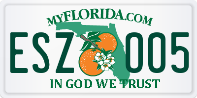 FL license plate ESZO05